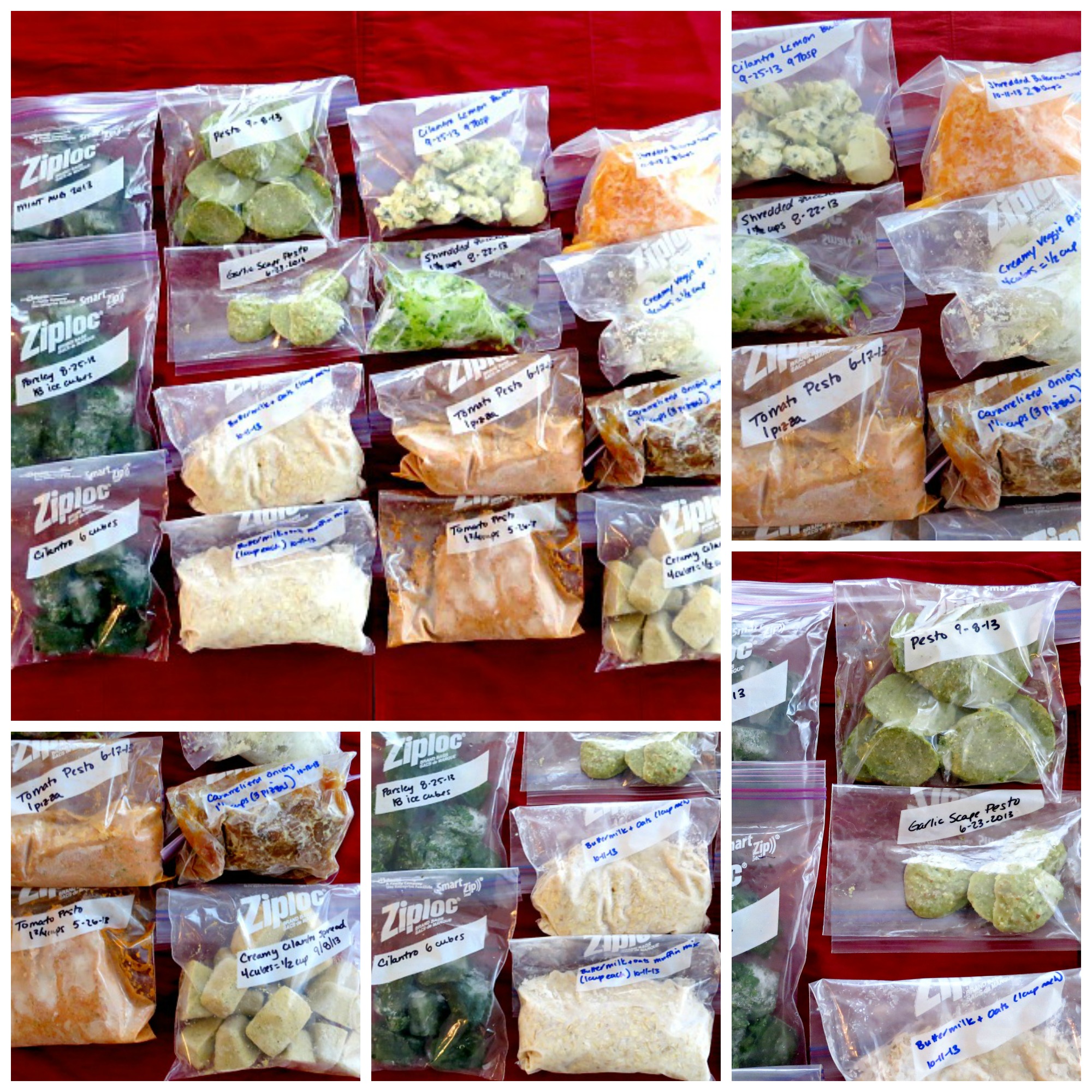 Freezer Stash Collage Clean Eats Fast Feets